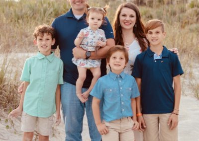 Matthew Littlemore and his family in Florida